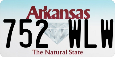 AR license plate 752WLW