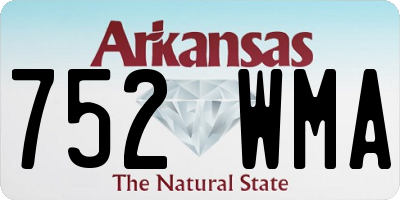 AR license plate 752WMA