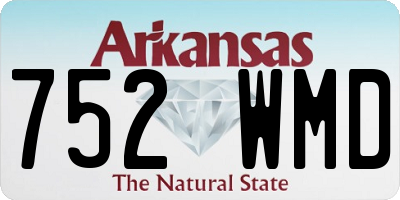 AR license plate 752WMD