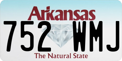 AR license plate 752WMJ