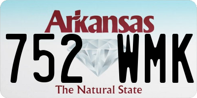 AR license plate 752WMK