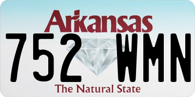 AR license plate 752WMN