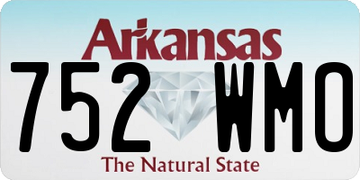 AR license plate 752WMO