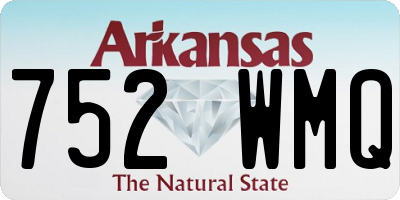 AR license plate 752WMQ