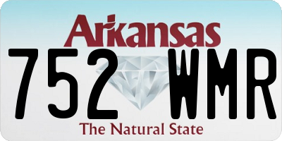 AR license plate 752WMR
