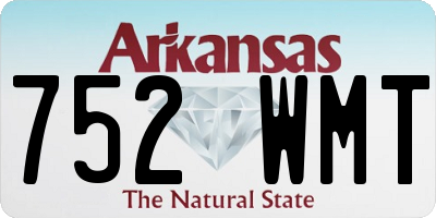 AR license plate 752WMT