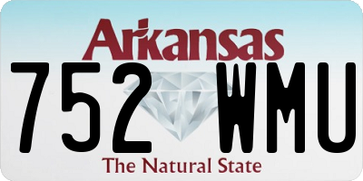 AR license plate 752WMU