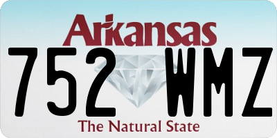 AR license plate 752WMZ