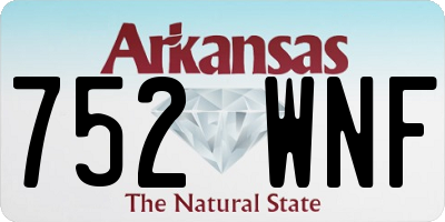 AR license plate 752WNF