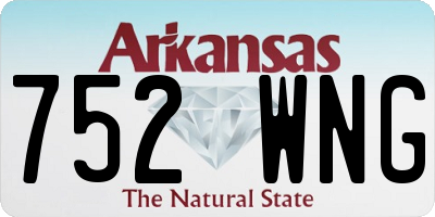 AR license plate 752WNG
