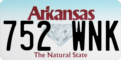 AR license plate 752WNK