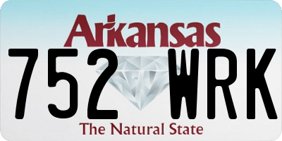 AR license plate 752WRK