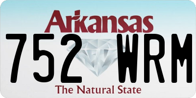 AR license plate 752WRM