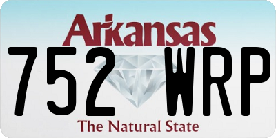 AR license plate 752WRP
