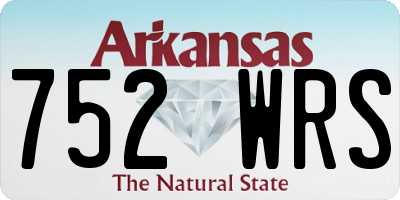 AR license plate 752WRS