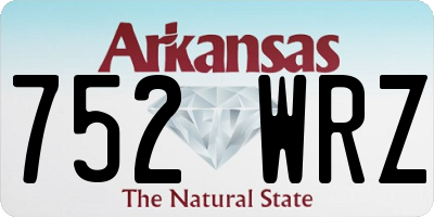 AR license plate 752WRZ