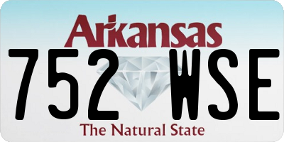 AR license plate 752WSE