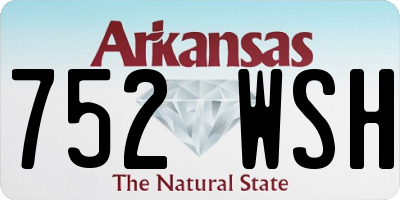 AR license plate 752WSH