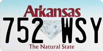 AR license plate 752WSY