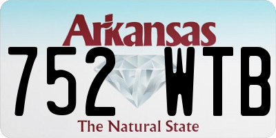 AR license plate 752WTB