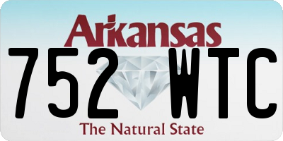 AR license plate 752WTC