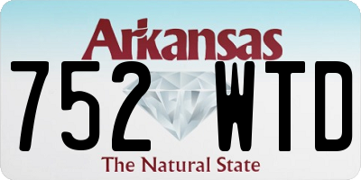AR license plate 752WTD