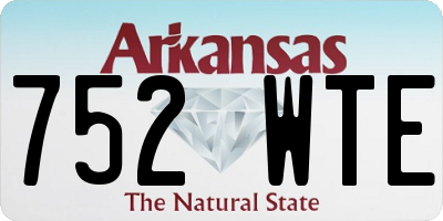 AR license plate 752WTE