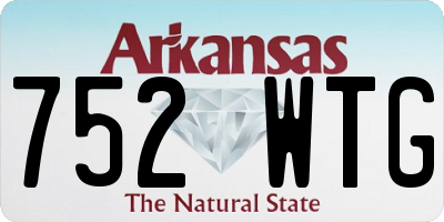 AR license plate 752WTG