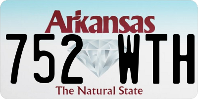 AR license plate 752WTH