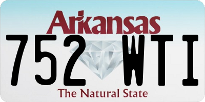 AR license plate 752WTI