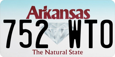 AR license plate 752WTO