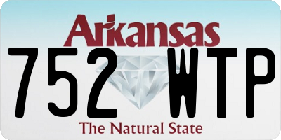 AR license plate 752WTP