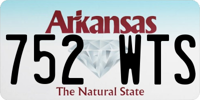 AR license plate 752WTS