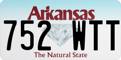 AR license plate 752WTT