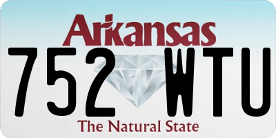 AR license plate 752WTU