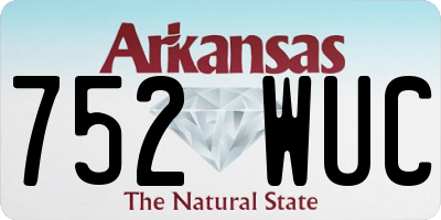 AR license plate 752WUC