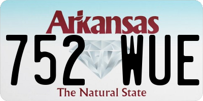 AR license plate 752WUE