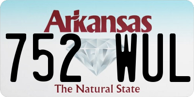 AR license plate 752WUL