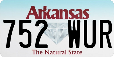 AR license plate 752WUR