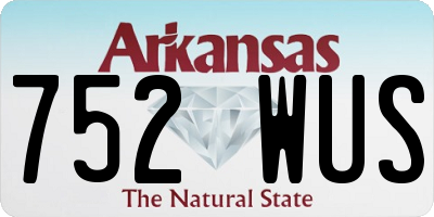AR license plate 752WUS
