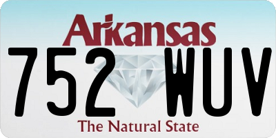 AR license plate 752WUV