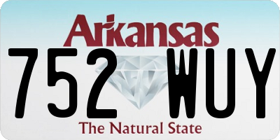 AR license plate 752WUY