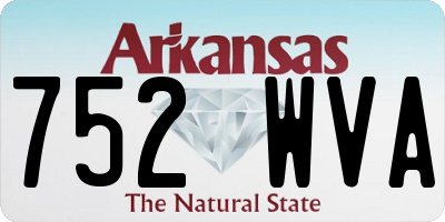 AR license plate 752WVA