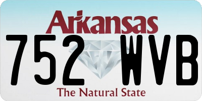 AR license plate 752WVB
