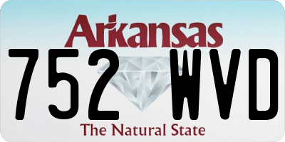 AR license plate 752WVD