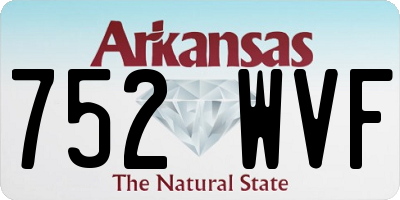 AR license plate 752WVF