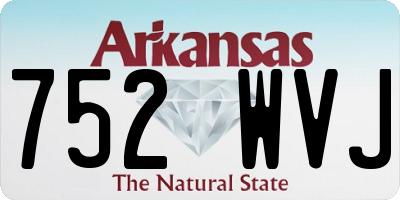 AR license plate 752WVJ