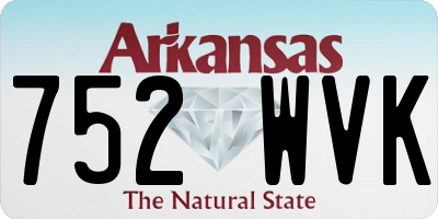 AR license plate 752WVK