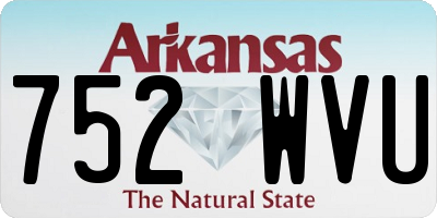 AR license plate 752WVU