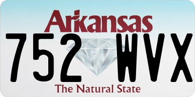 AR license plate 752WVX